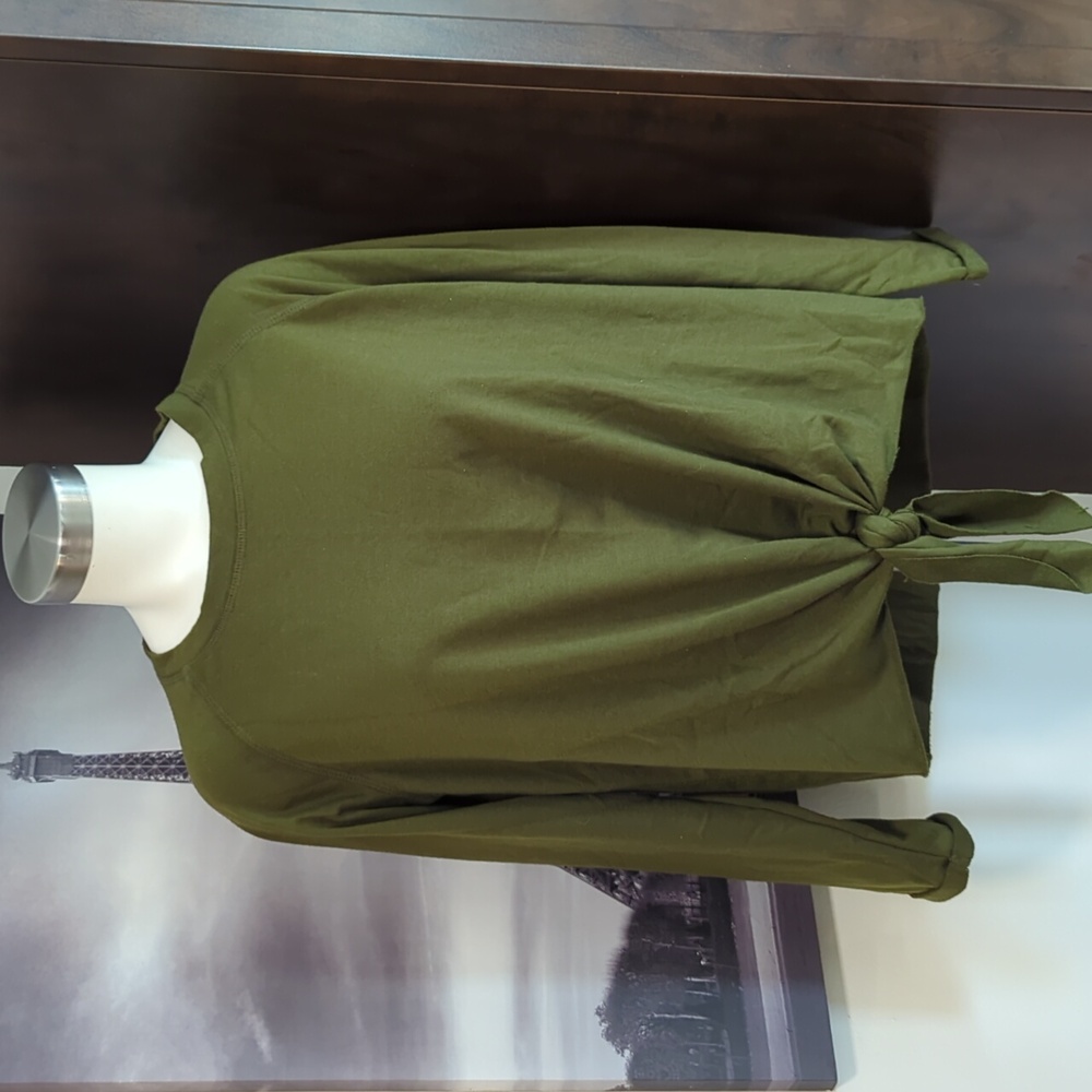 JACKSON Olive Green Long Sleeve Top